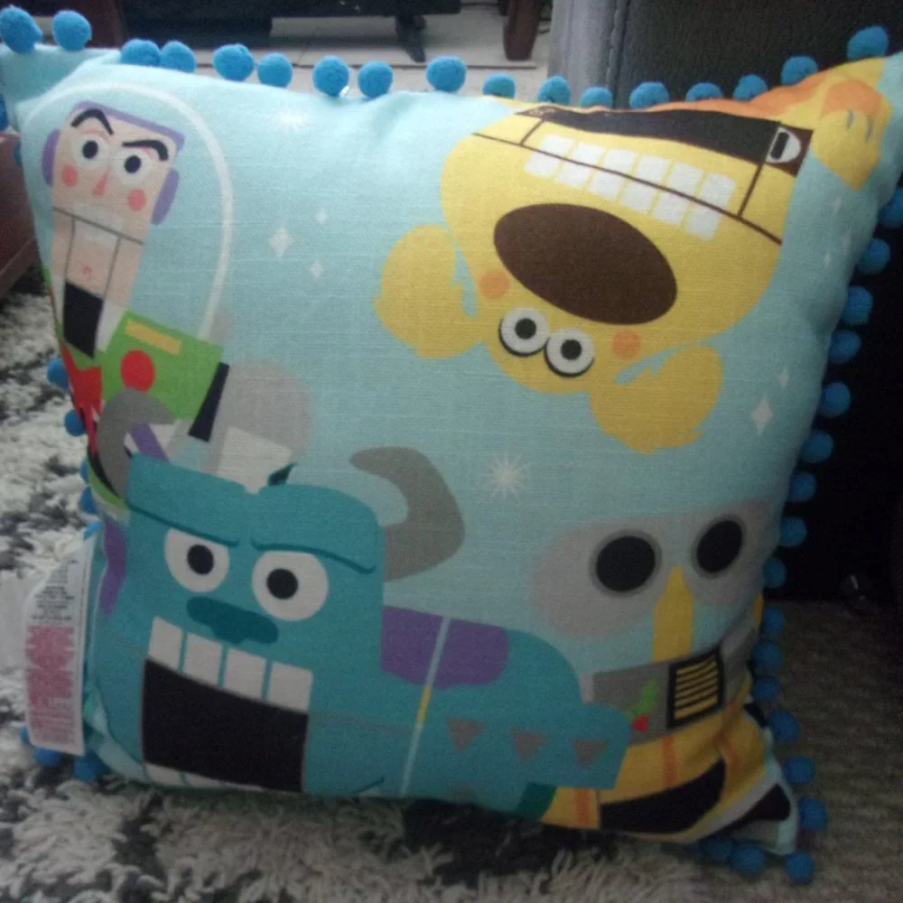 Disney Throw Pillow - Pixar Holiday ''Toy To The World''